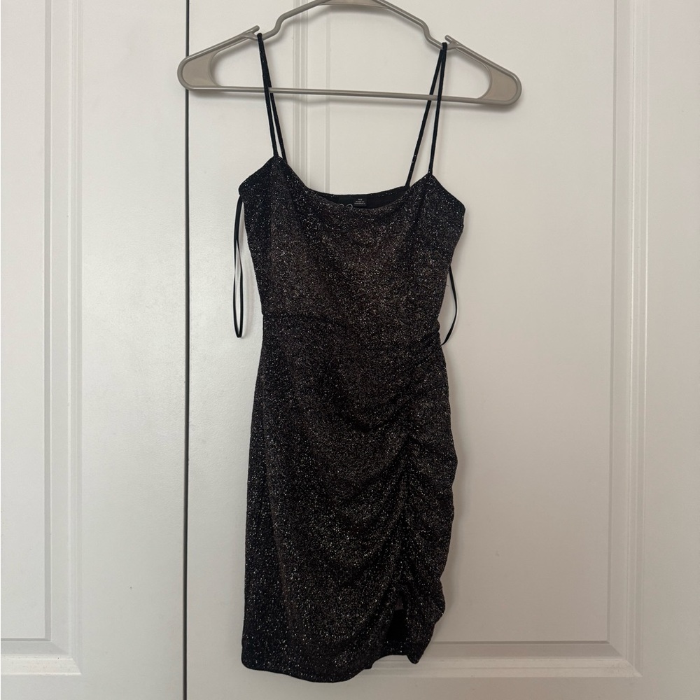 Windsor Black Sparkle Mini Dress - Picture 1 of 2